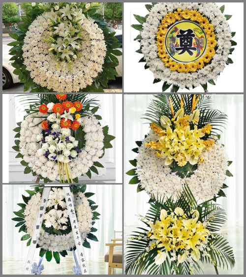 四川成都金堂县白果镇古堰村花圈速递